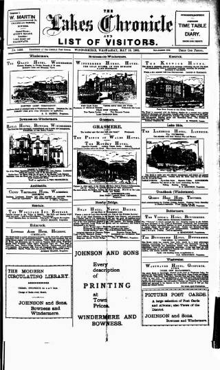cover page of Lakes Chronicle and Reporter published on May 13, 1903